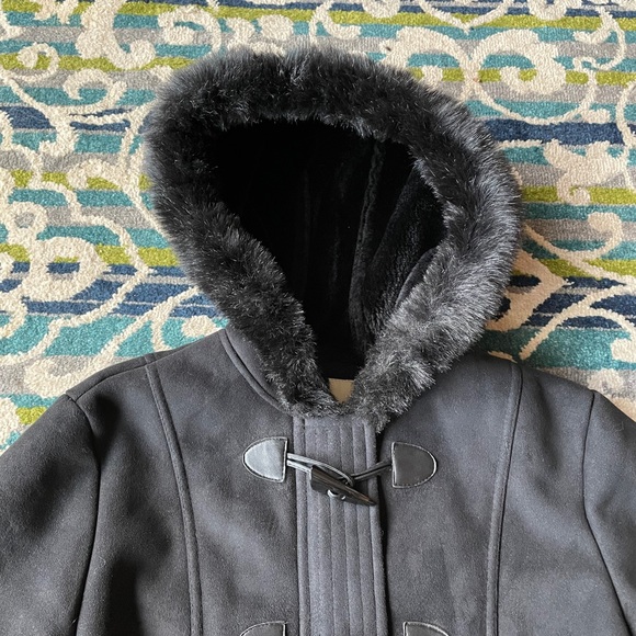 Women’s Sonoma Black Faux Suede & Fur Lined Jacket - Picture 13 of 14